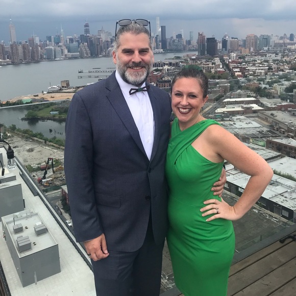 David Meister Cross Front Jersey Dress - Picture 2 of 7